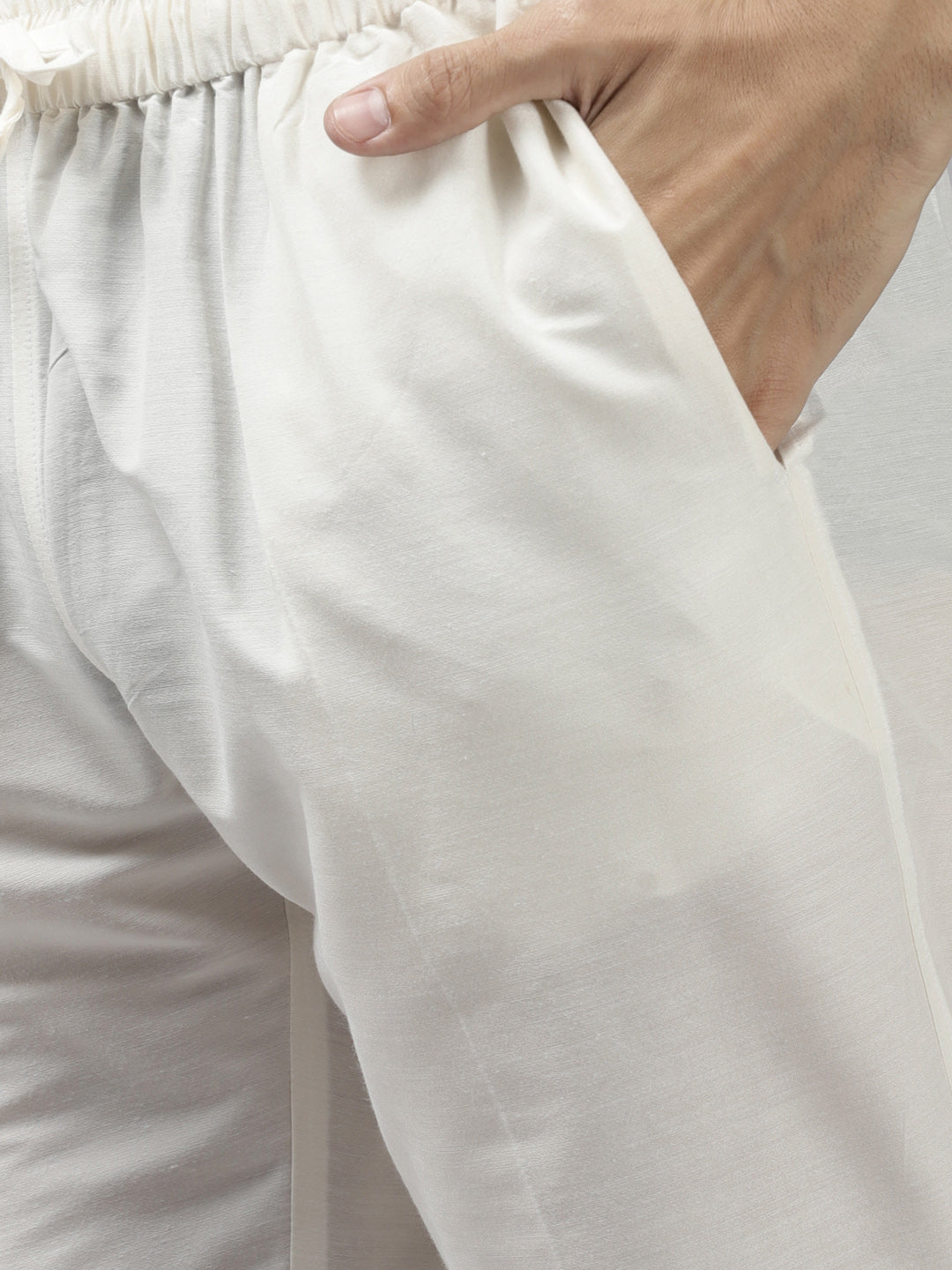 Men Mroon & beige thread work