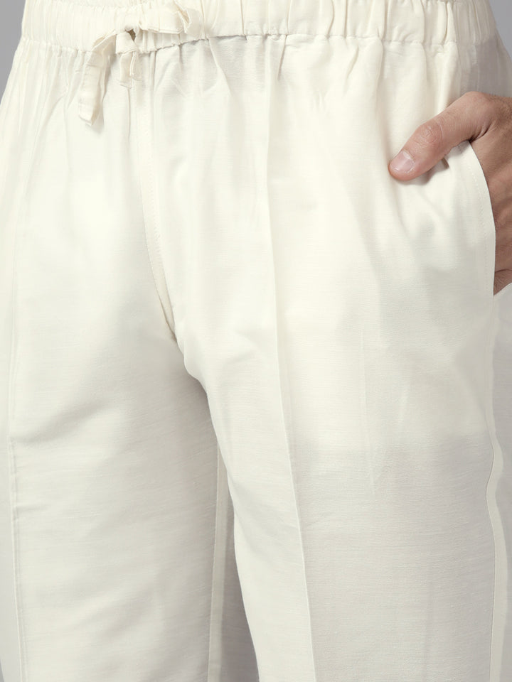 Cotton Silk Straight kurta with Pyjama