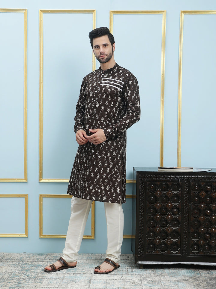 Printed Pure Cotton Straight Kurta