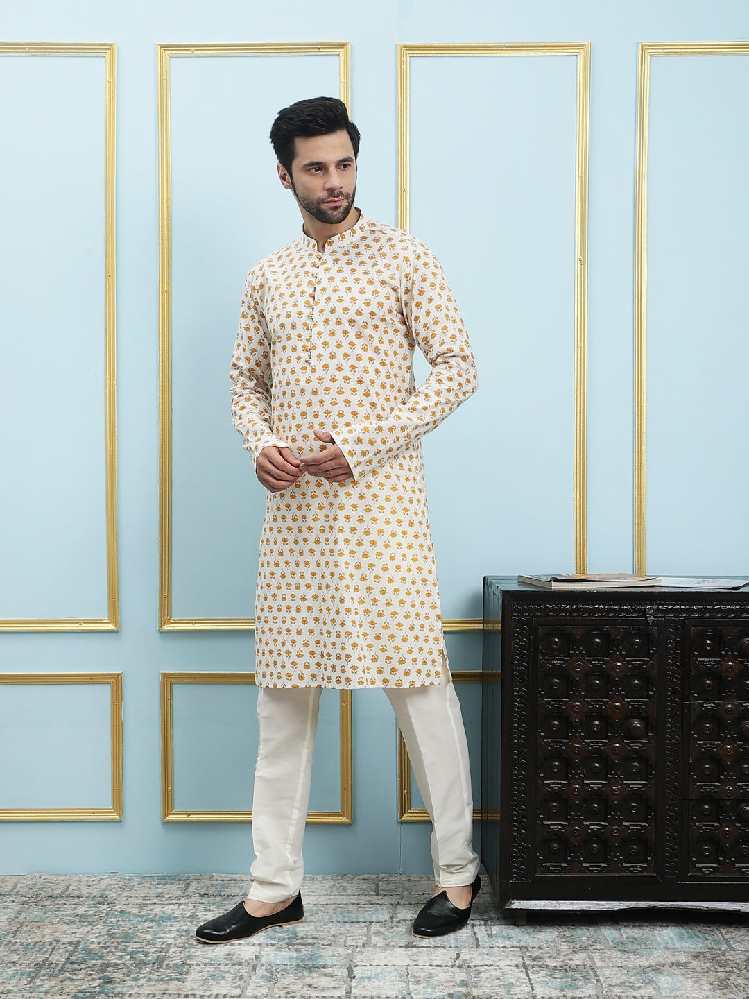 Printed Pure Cotton Straight Kurta