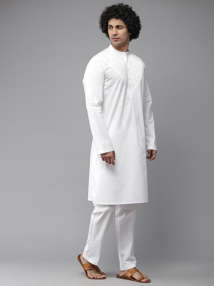 Yoke Designed Straight kurta with Pyjama