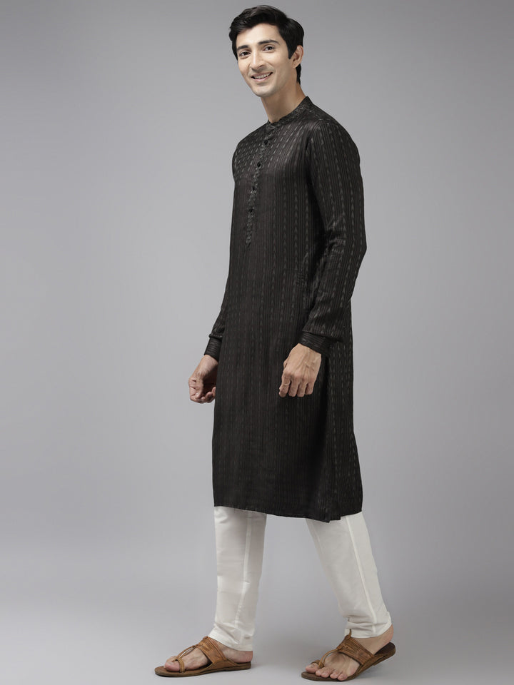 Silk Woven Straight kurta with Pyjama
