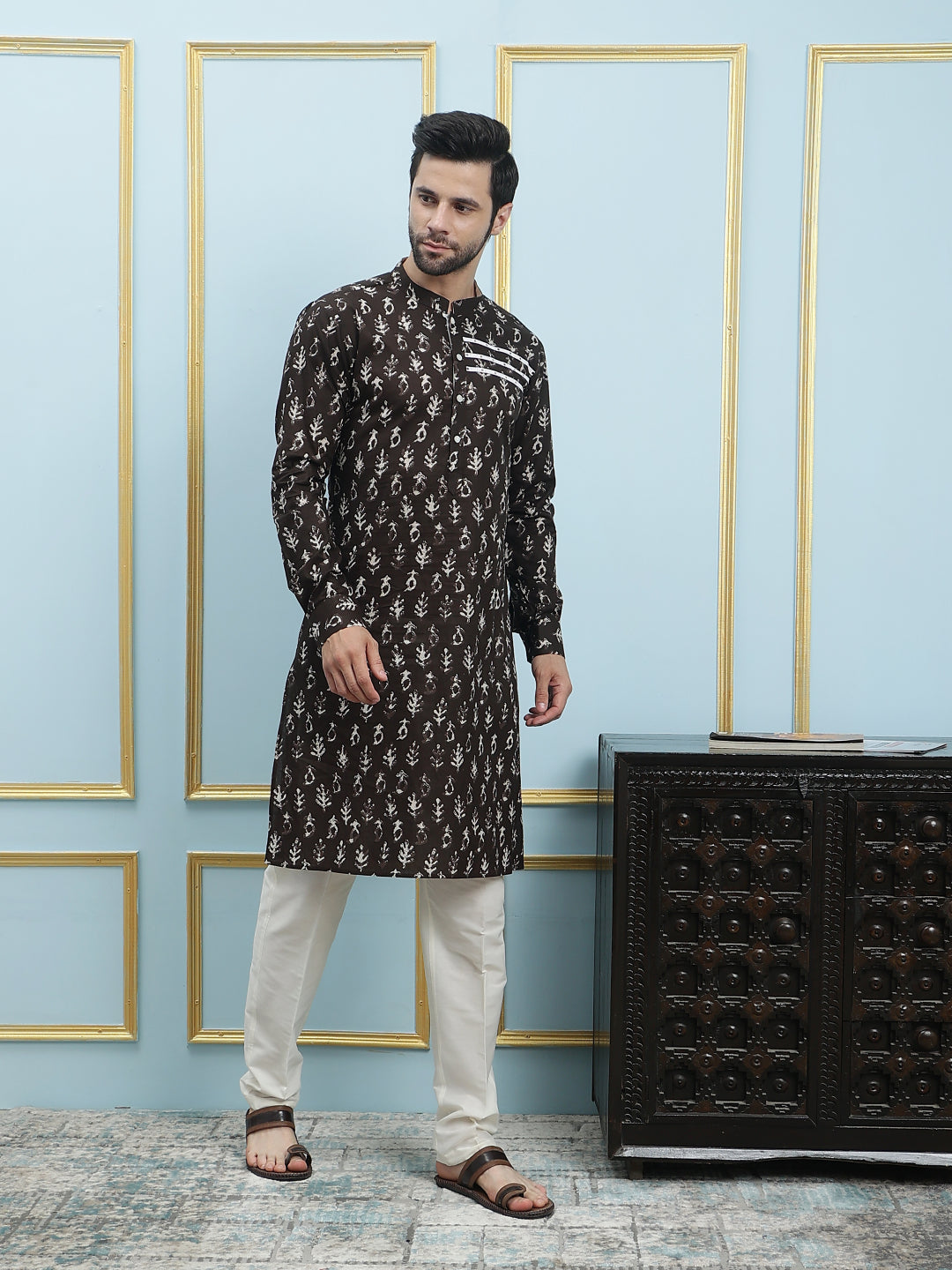 Printed Pure Cotton Straight Kurta