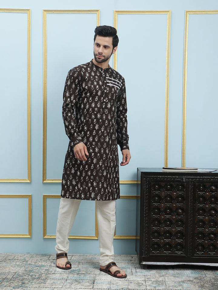 Printed Pure Cotton Straight Kurta