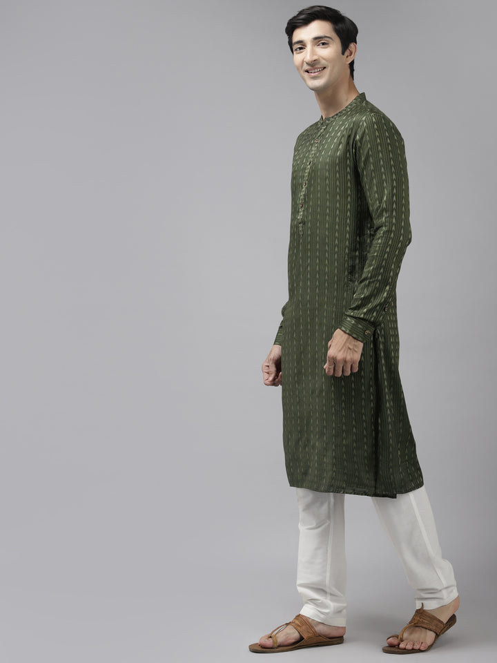 Silk Woven Straight kurta with Pyjama