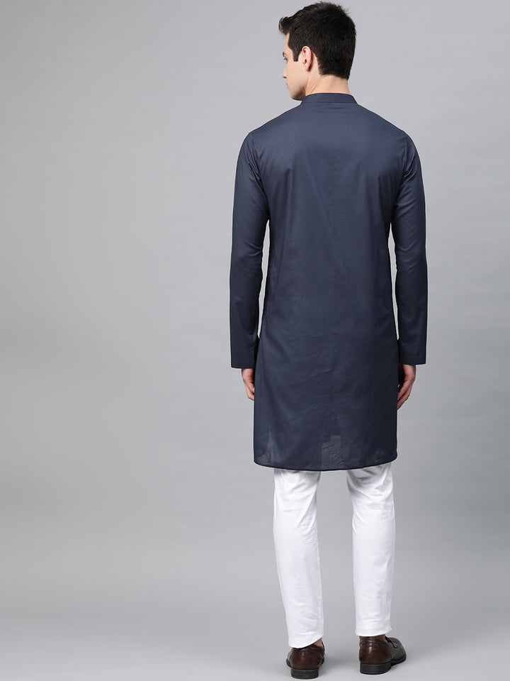 Embroidered Straight kurta with Pyjama