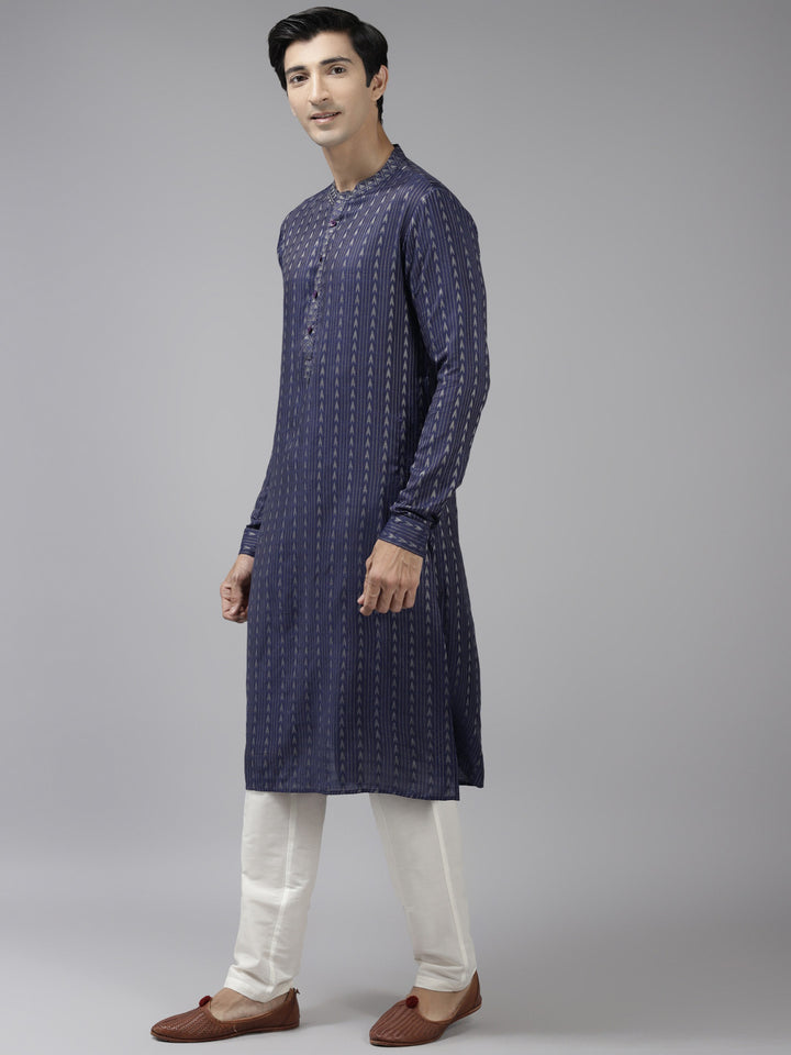 Silk Woven Straight Kurta
