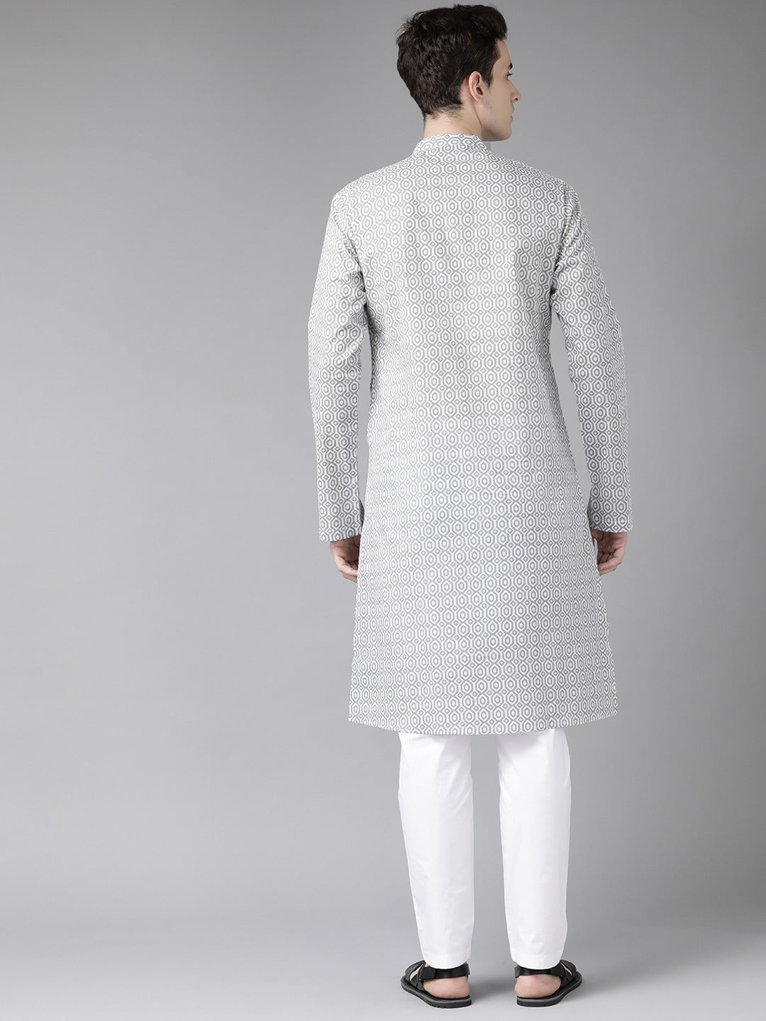 Printed Straight kurta with pyjama