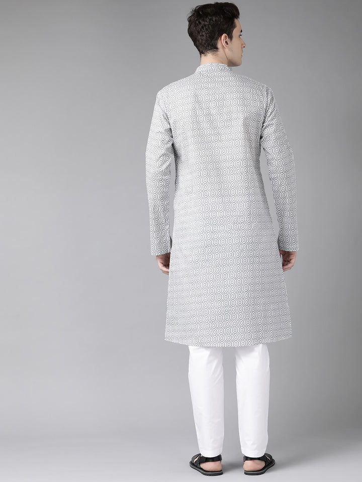 Printed Straight kurta with pyjama