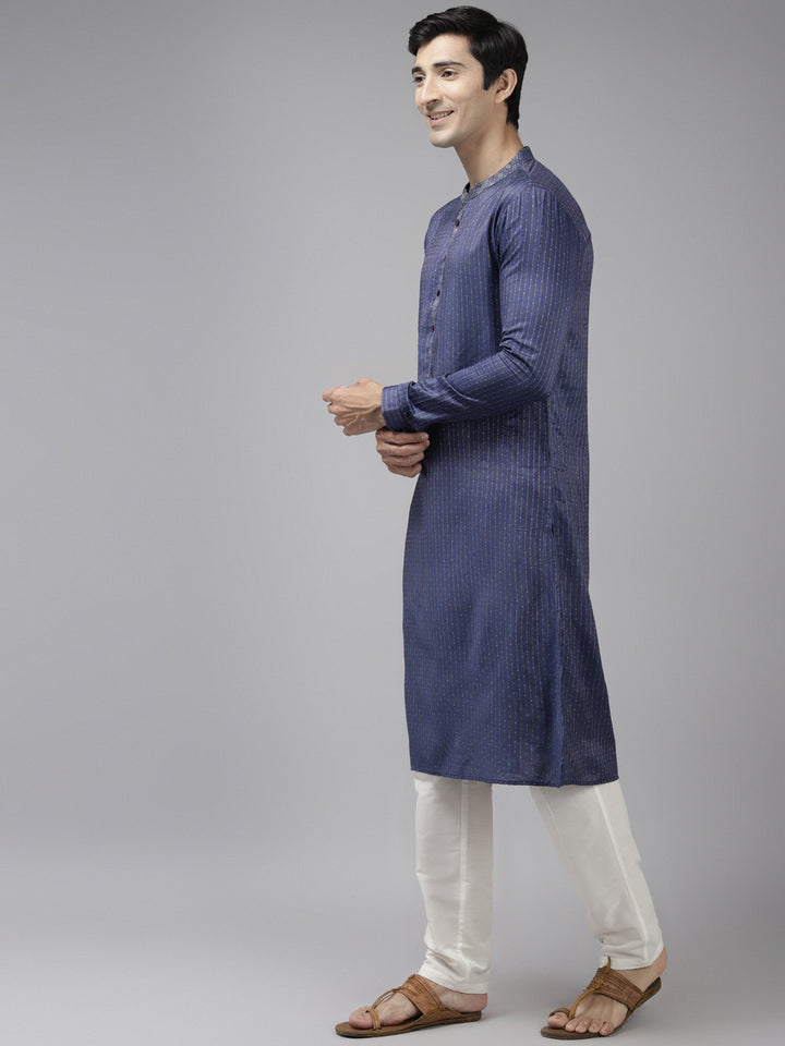 Silk Woven Straight Kurta