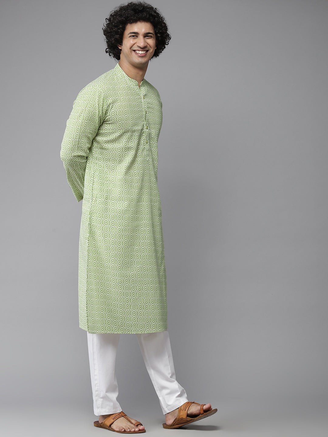 Printed Pure Cotton Straight Kurta