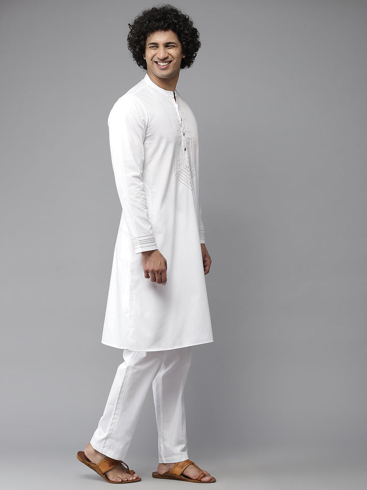 Yoke Designed Straight kurta with Pyjama