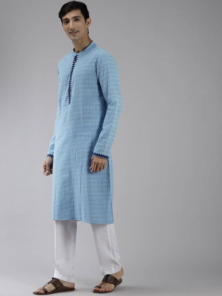Printed Straight kurta with Pyjama