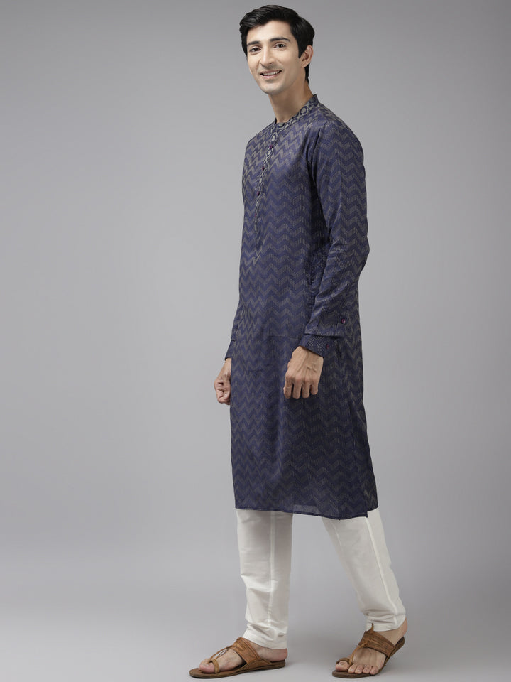 Silk Woven Straight kurta with Pyjama