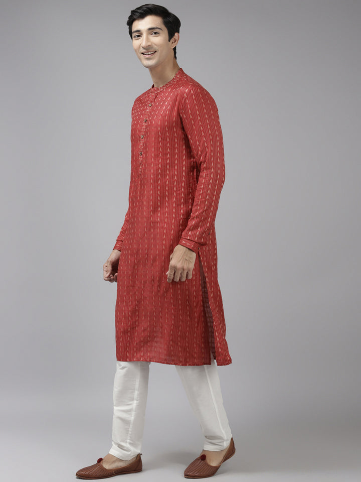Silk Woven Straight kurta with Pyjama
