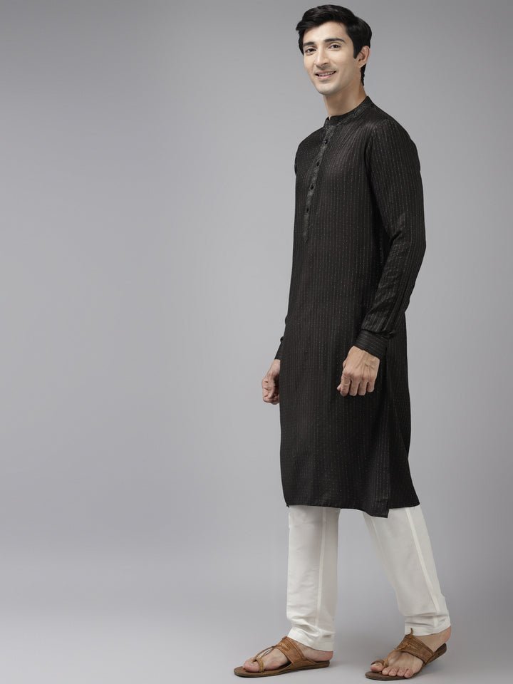 Silk Woven Straight kurta with Pyjama