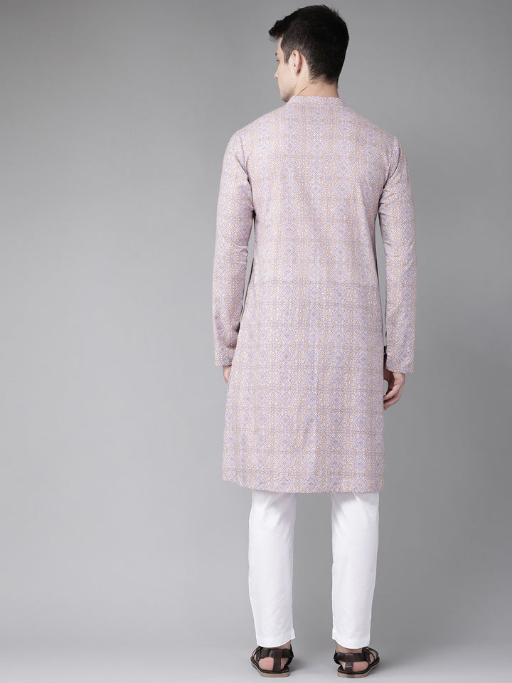 Printed Straight kurta with pyjama