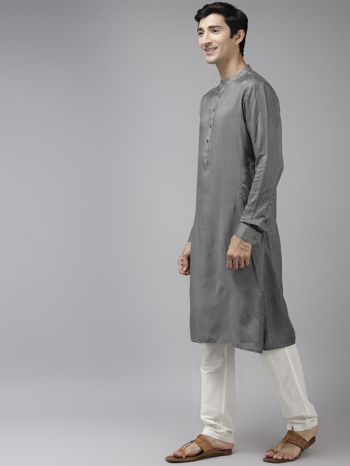 Silk Woven Straight kurta with Pyjama