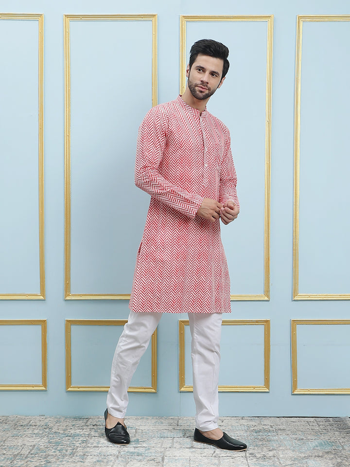 Printed Pure Cotton Straight Kurta