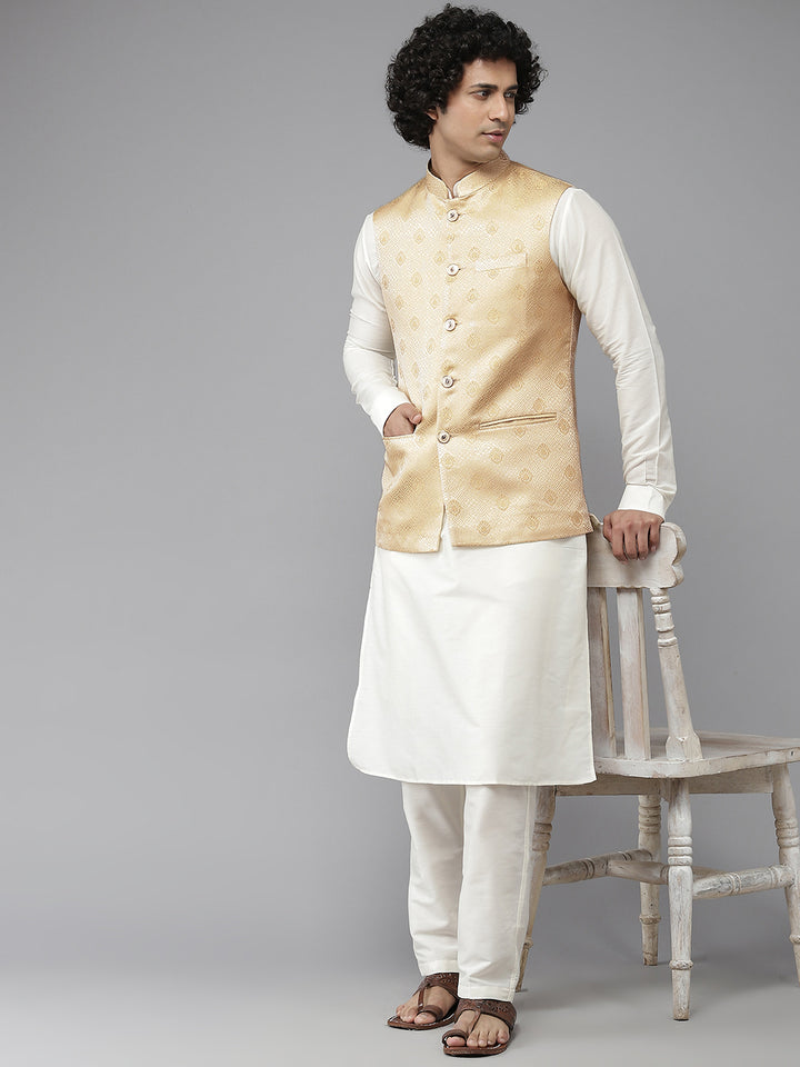 Woven Jacquard Nehru Jacket