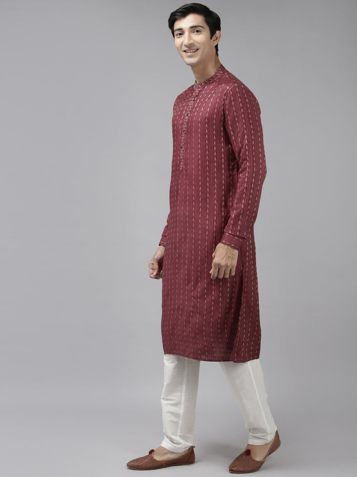 Silk Woven Straight kurta with Pyjama