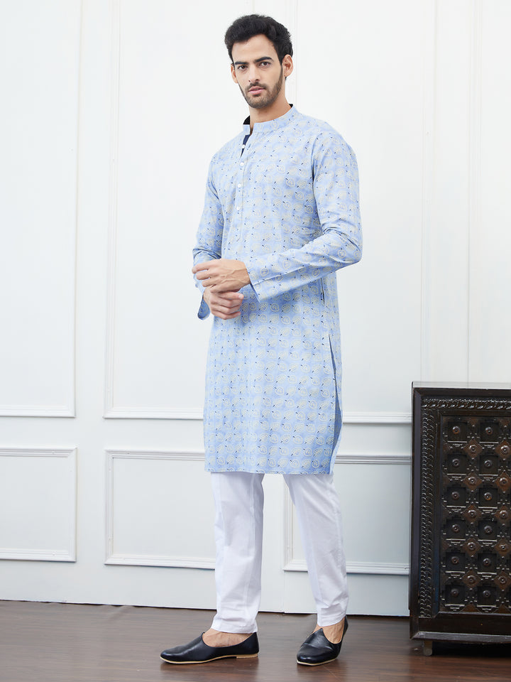 Printed Pure Cotton Straight Kurta
