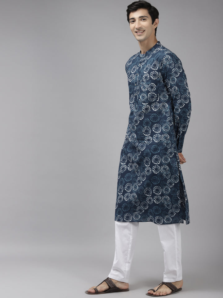 Printed Straight kurta with Pyjama