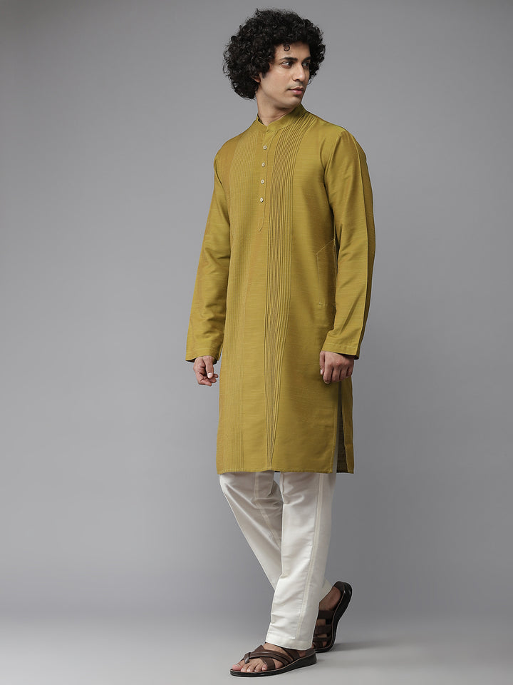 Cotton Silk Straight kurta with Pyjama