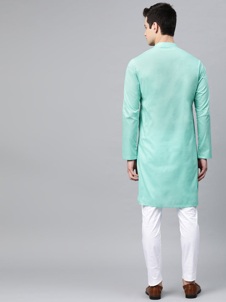 Embroidered Straight kurta with Pyjama