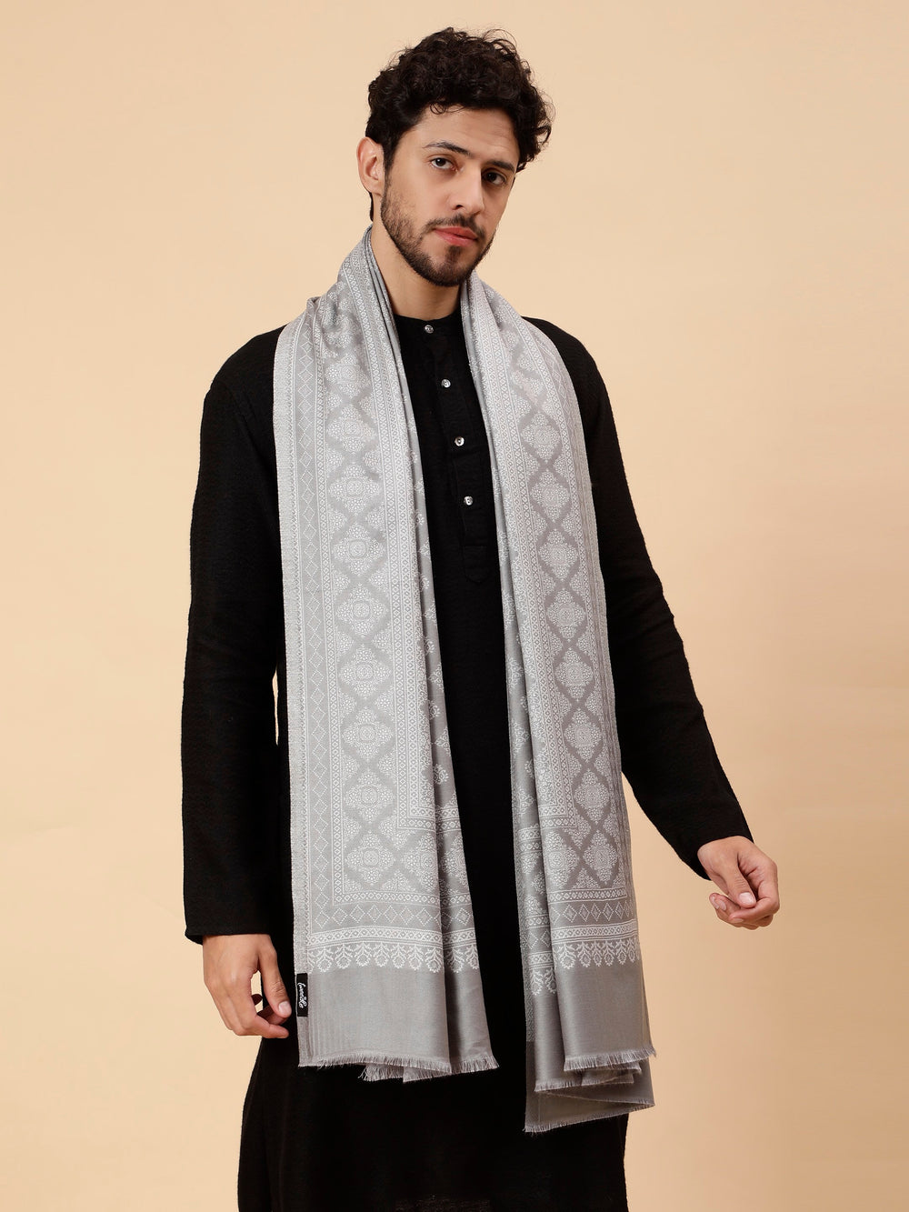 Grey Woolen Shawl for Men | 