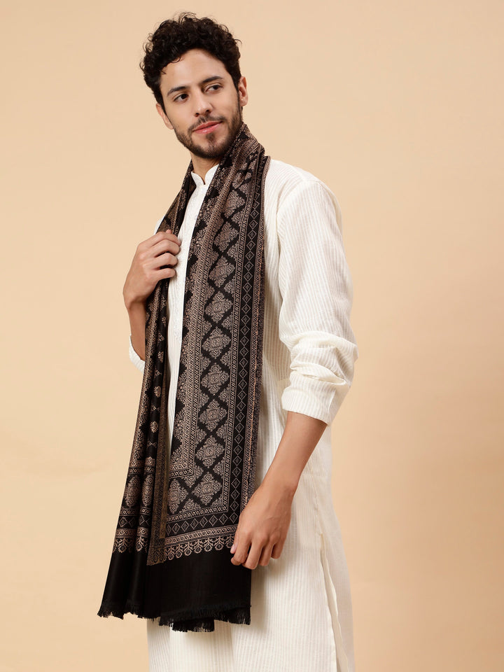 Black shawl for men tweedle