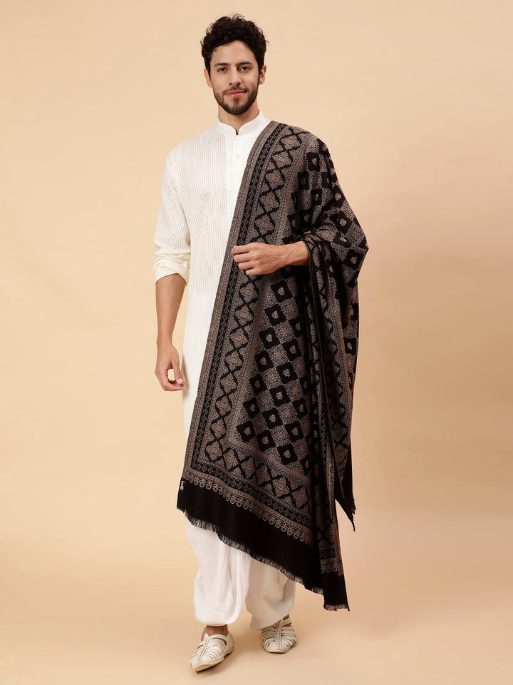 Black shawl for men tweedle