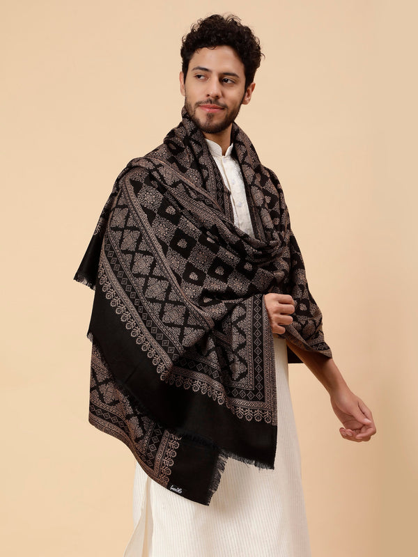 Black Shawl for men