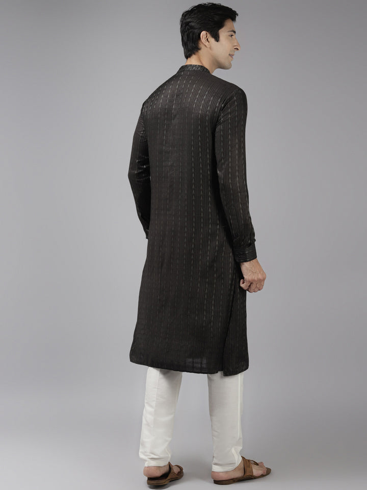 Silk Woven Straight kurta with Pyjama