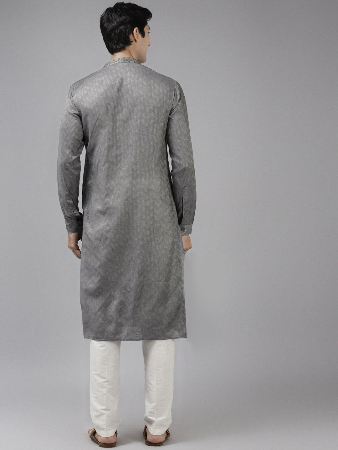 Silk Woven Straight Kurta