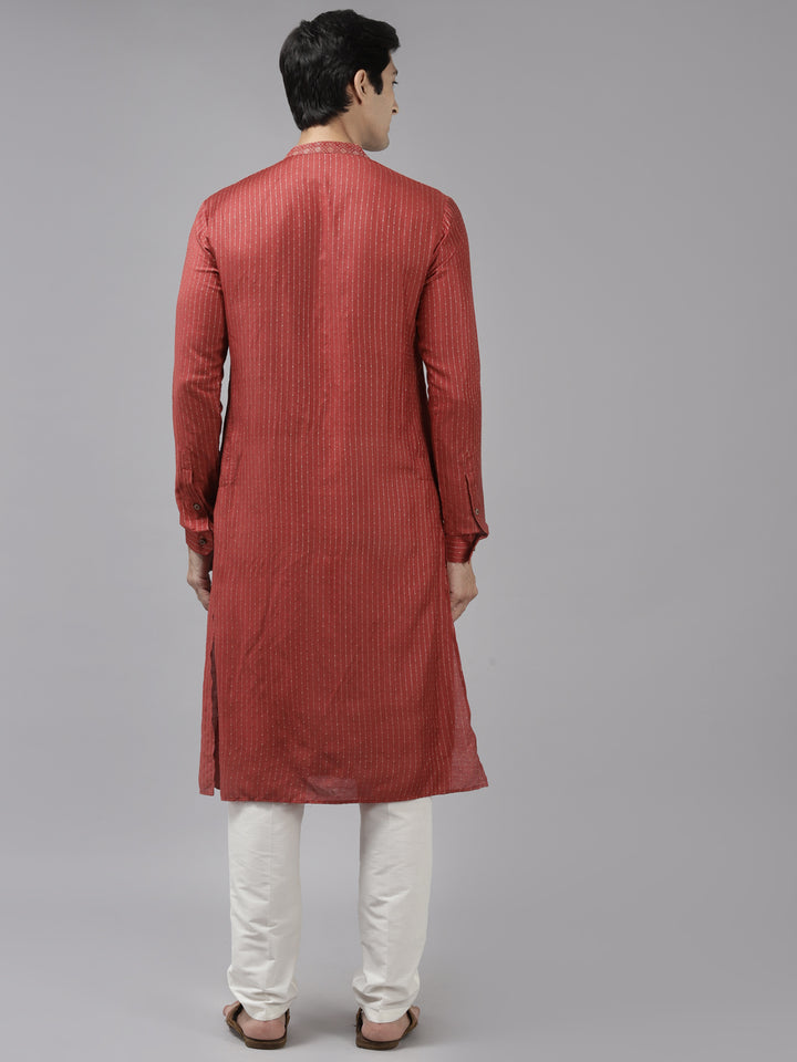 Silk Woven Straight kurta with Pyjama