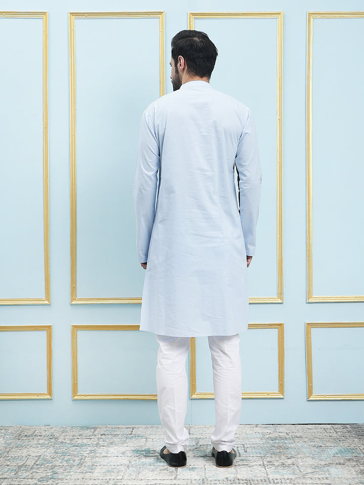 Solid Pure Cotton Straight Kurta with Princess Panel
