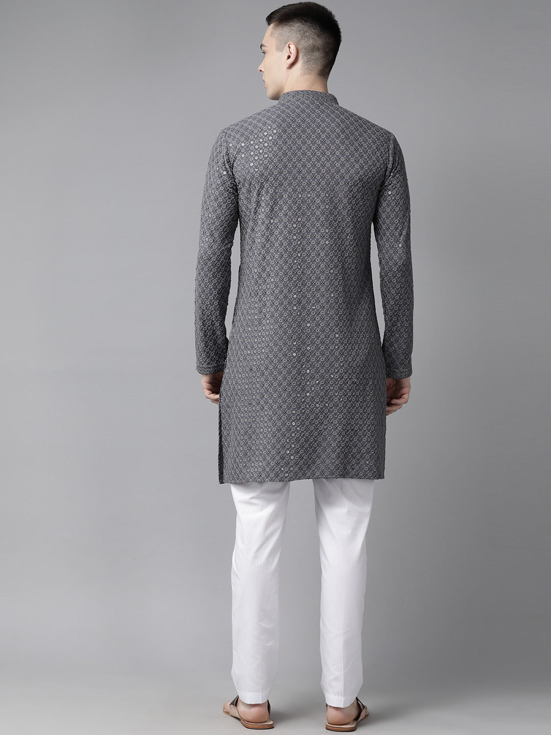 Sequins Embroidered Rayon Kurta