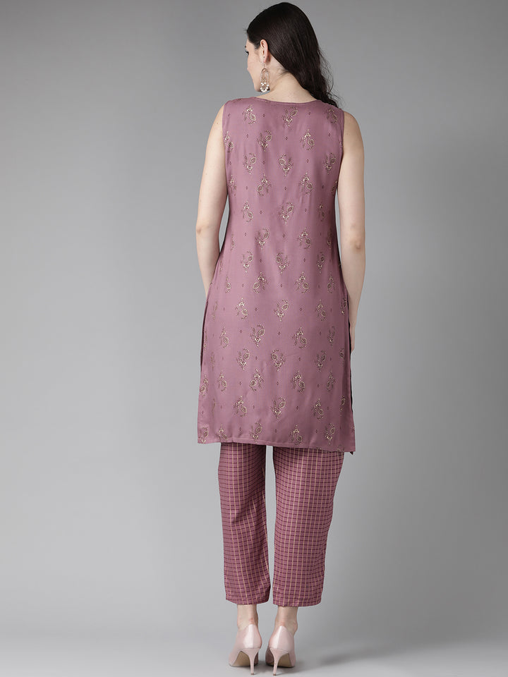 Printed straight kurta with Pant