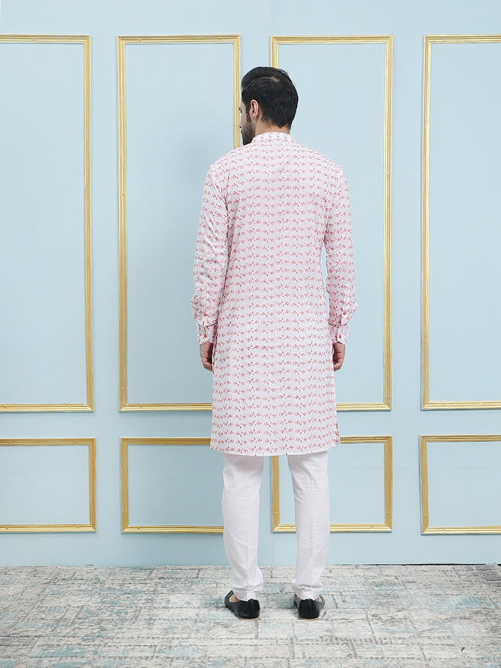Embroidered Pure Cotton Straight Kurta