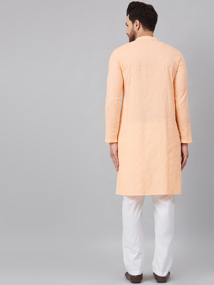 Chikankari Embroidered Straight kurta