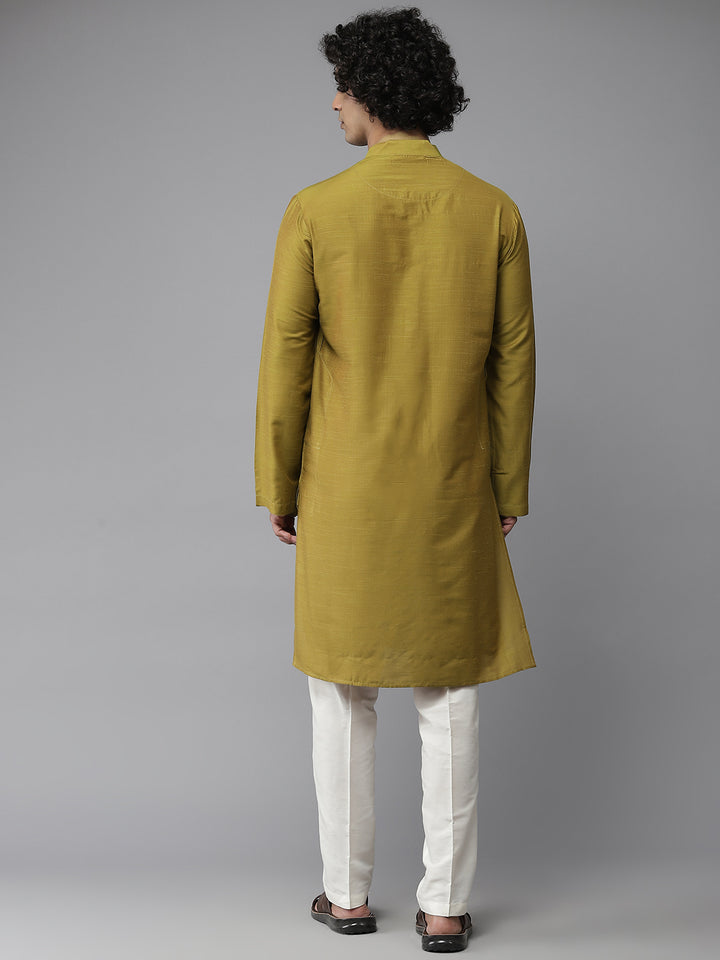 Cotton Silk Straight kurta with Pyjama