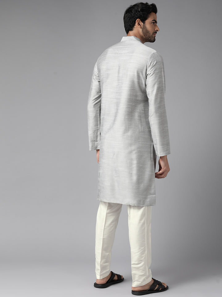 Cotton Silk Straight kurta with Pyjama