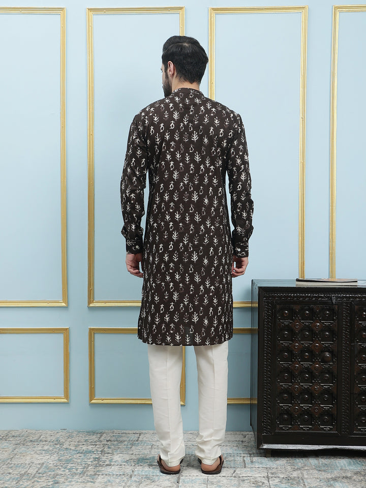 Printed Pure Cotton Straight Kurta