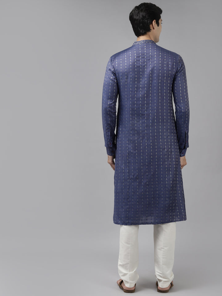 Silk Woven Straight kurta with Pyjama