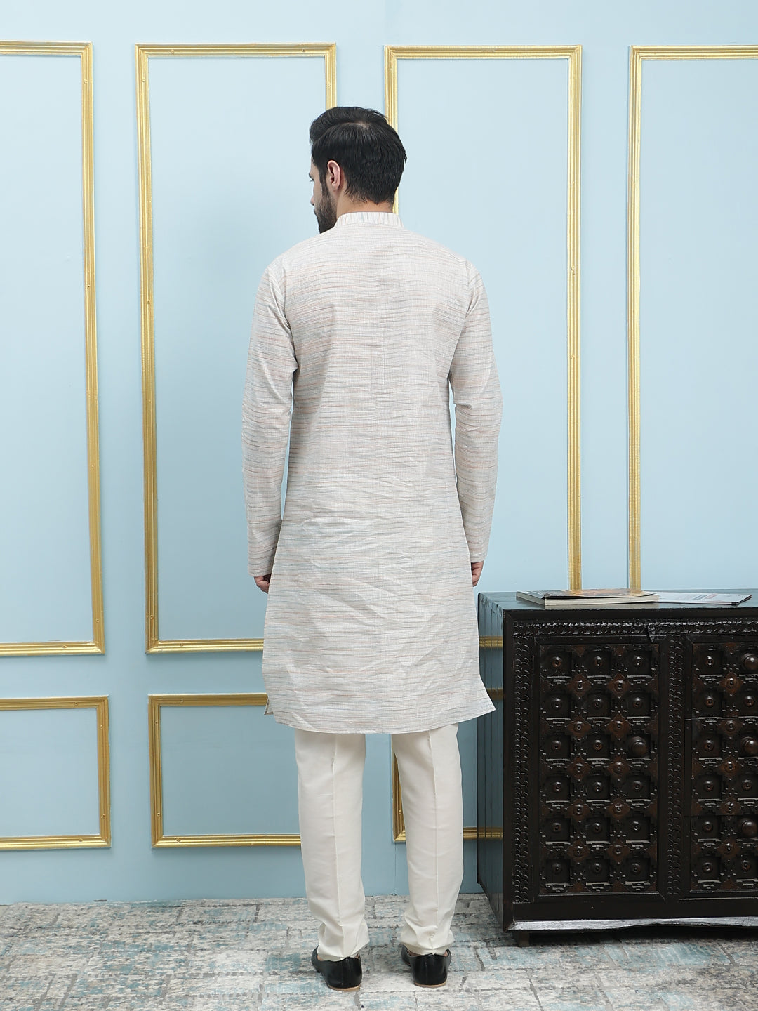 Solid Pure Cotton Straight Kurta