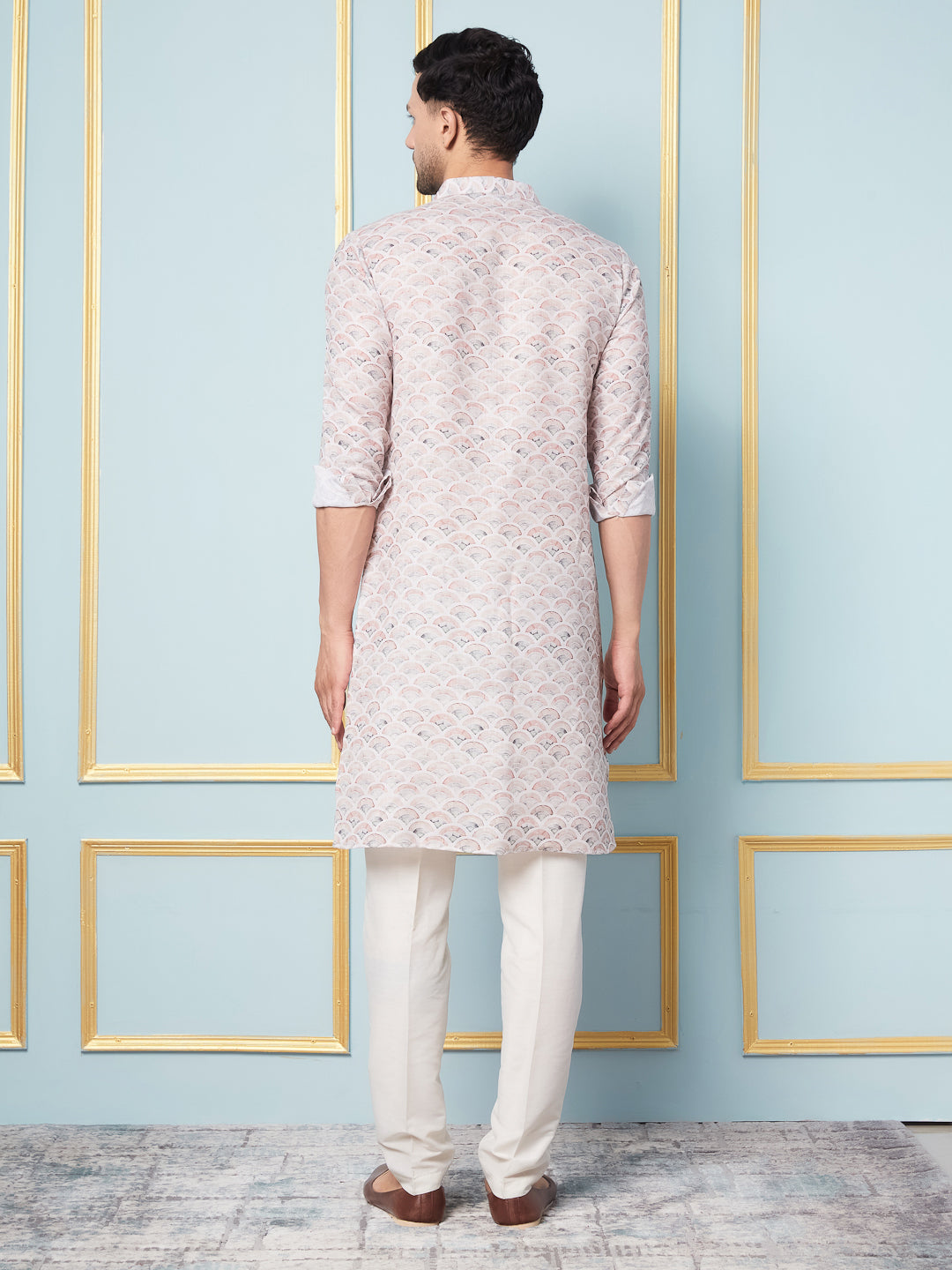 Geometric printed Cotton Kurta
