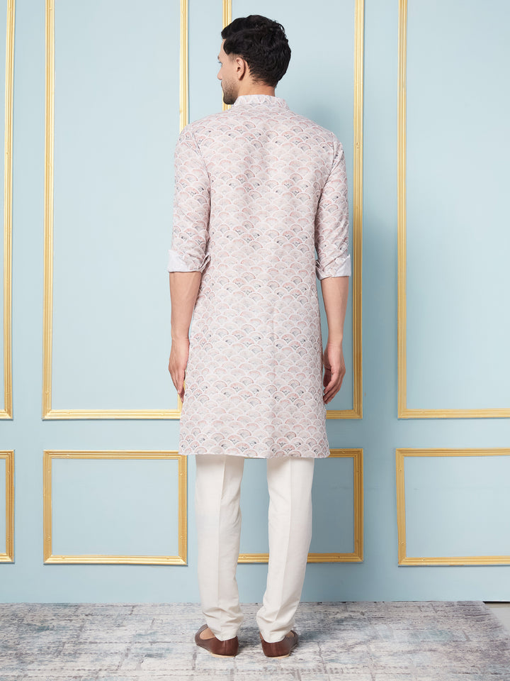Geometric printed Cotton Kurta