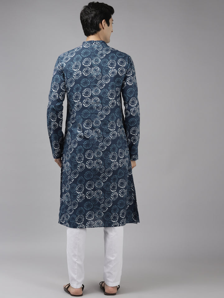 Printed Straight kurta with Pyjama