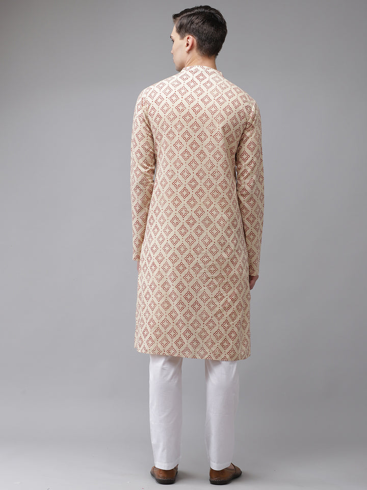 Handcrafted Block Printed Sustainable Straight Kurta with Pyjama